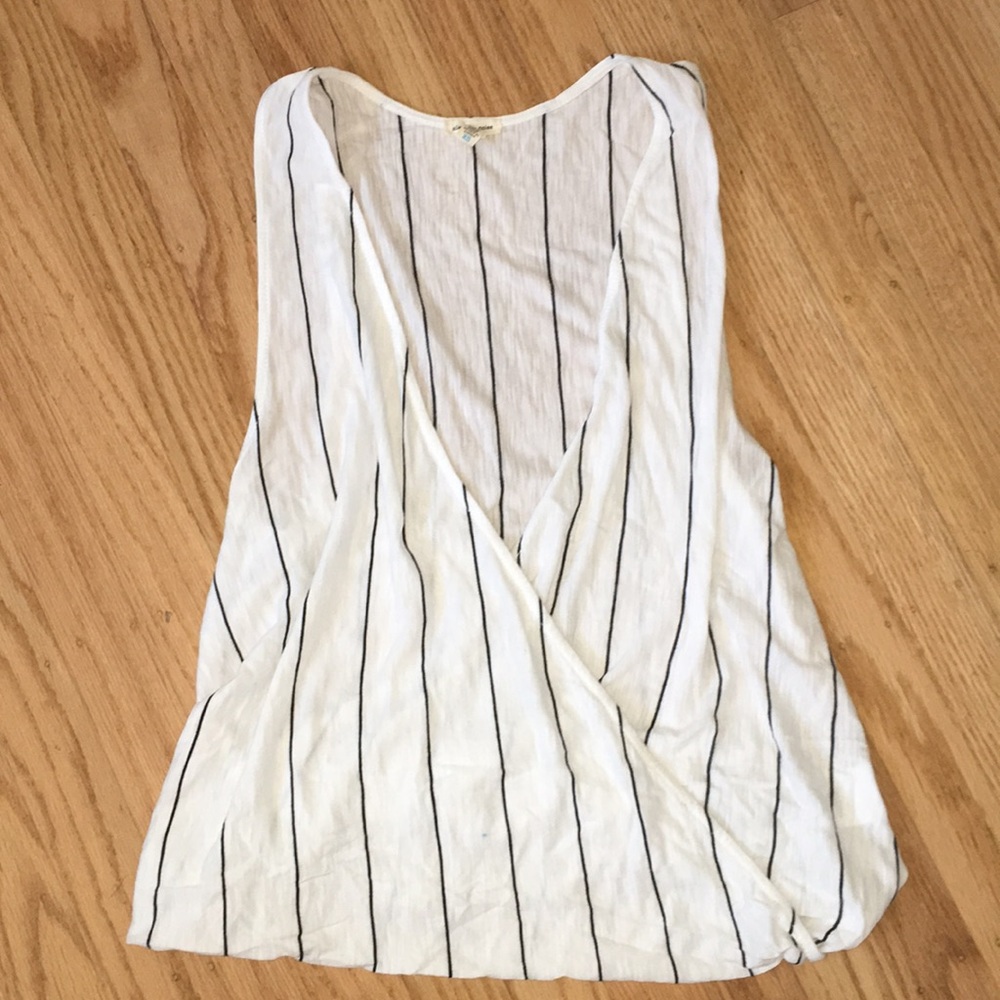 Urban outfitters striped surplice tank!